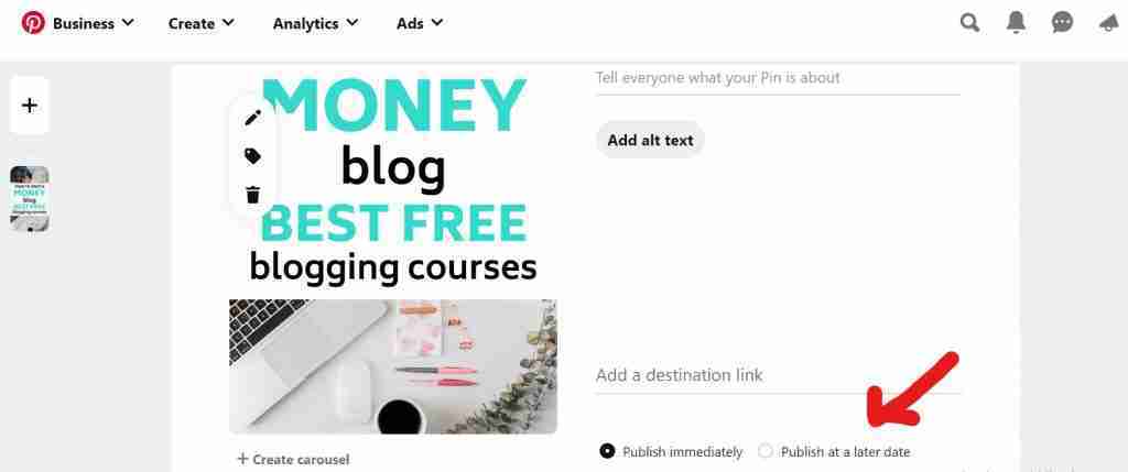 schedule pinterest pins