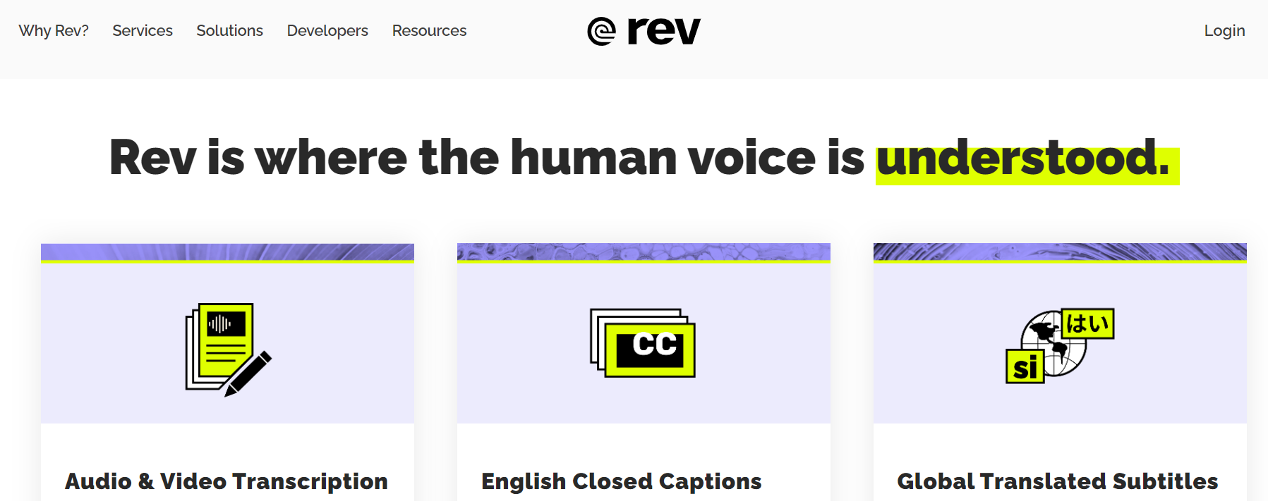 rev transcription