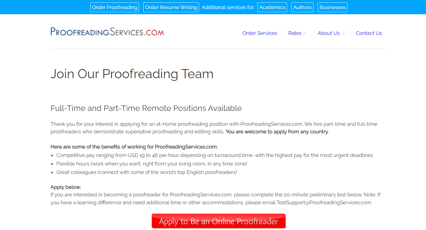 proofreading jobs online no experience