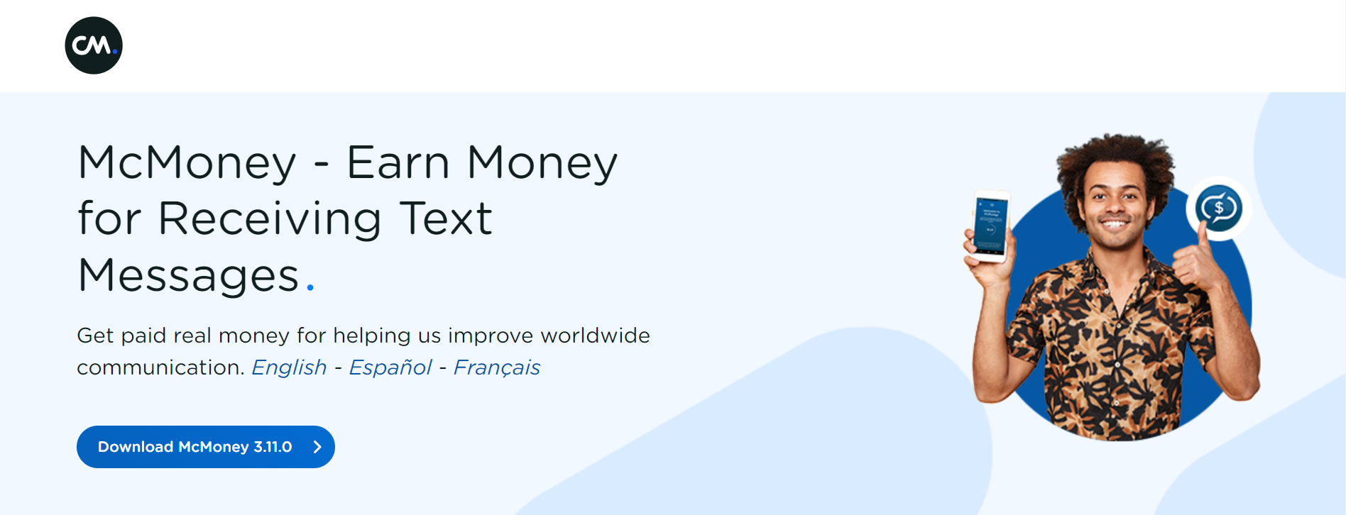 get paid to text on McMoney