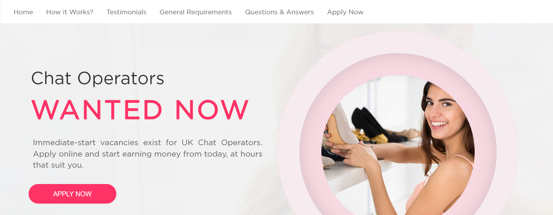 Adult chat jobs