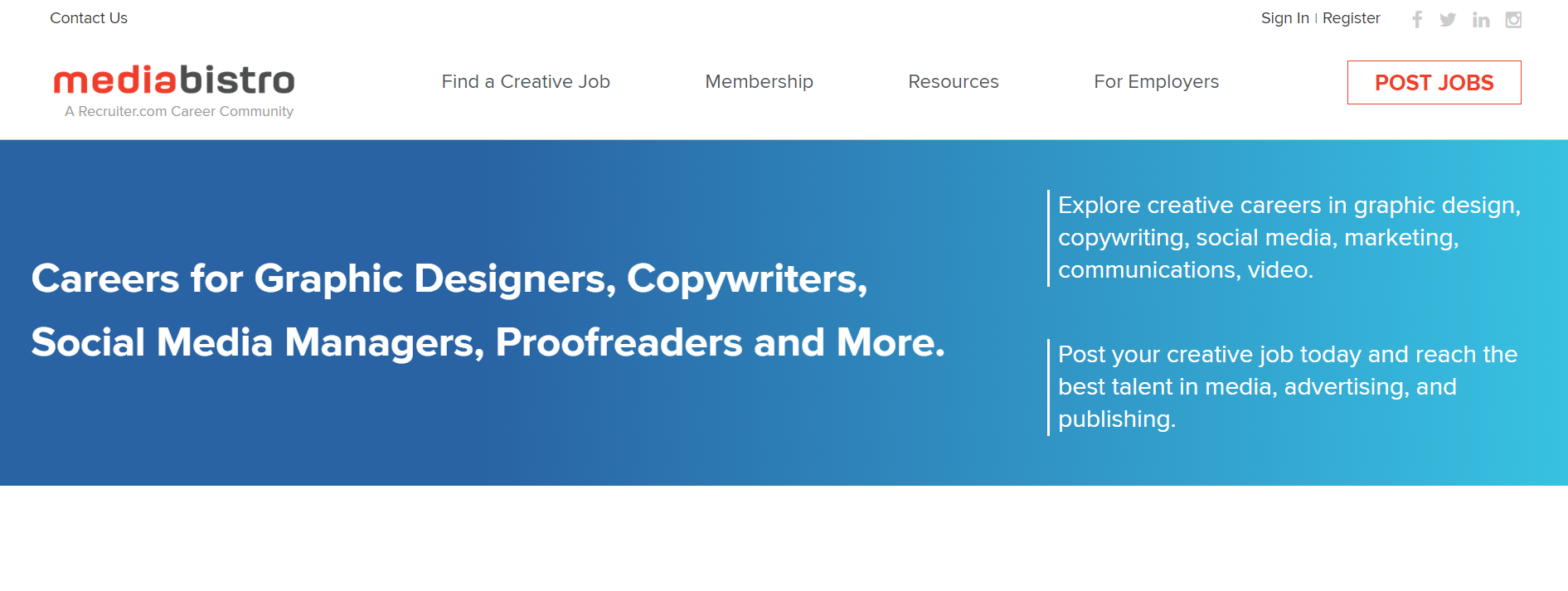 Media bistro jobs