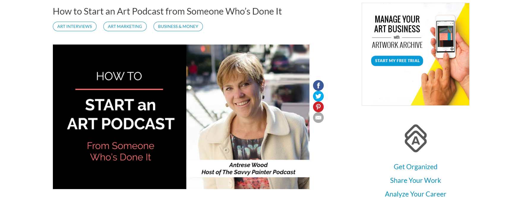 how to start an art podcast
