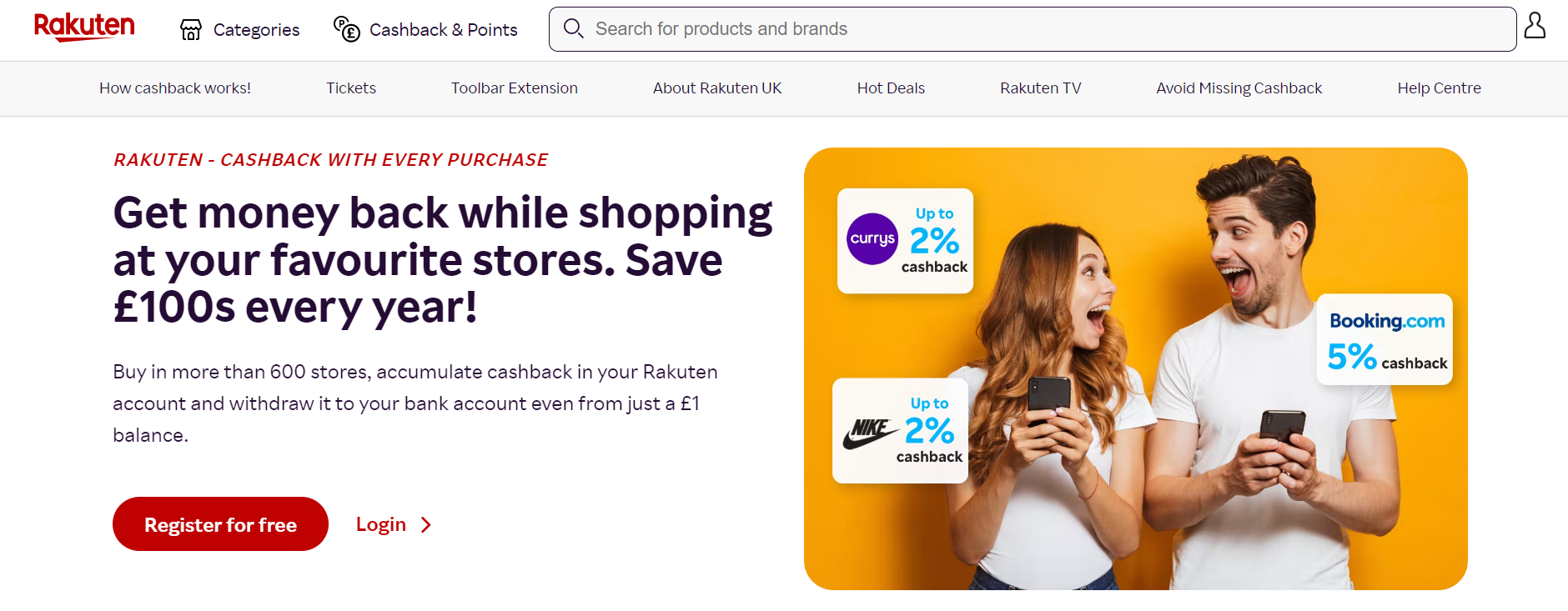Rakuten cashback app