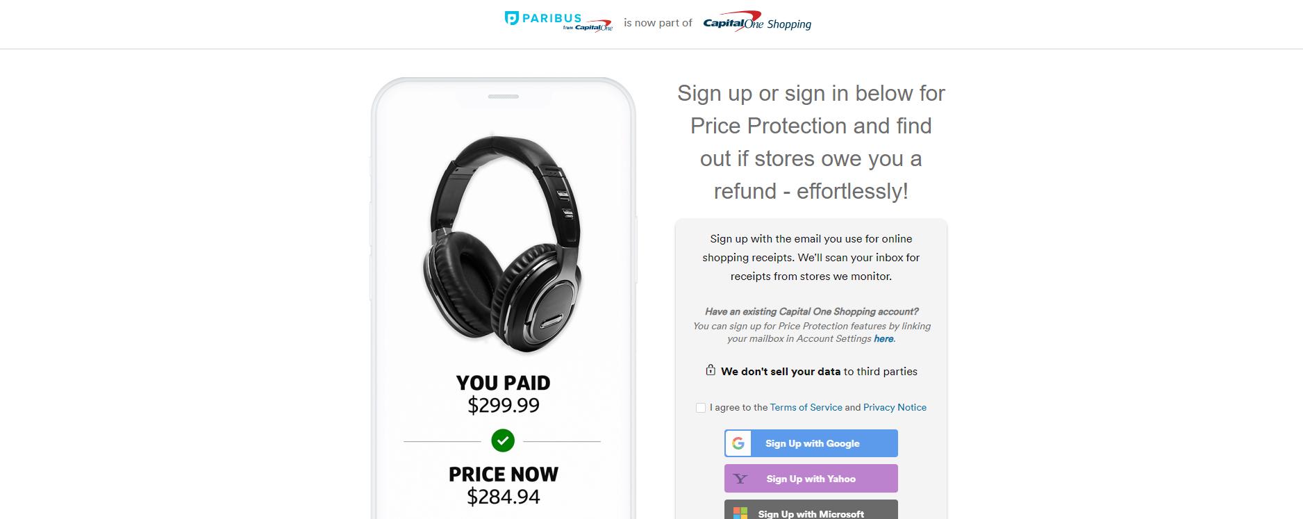Paribus cashback app