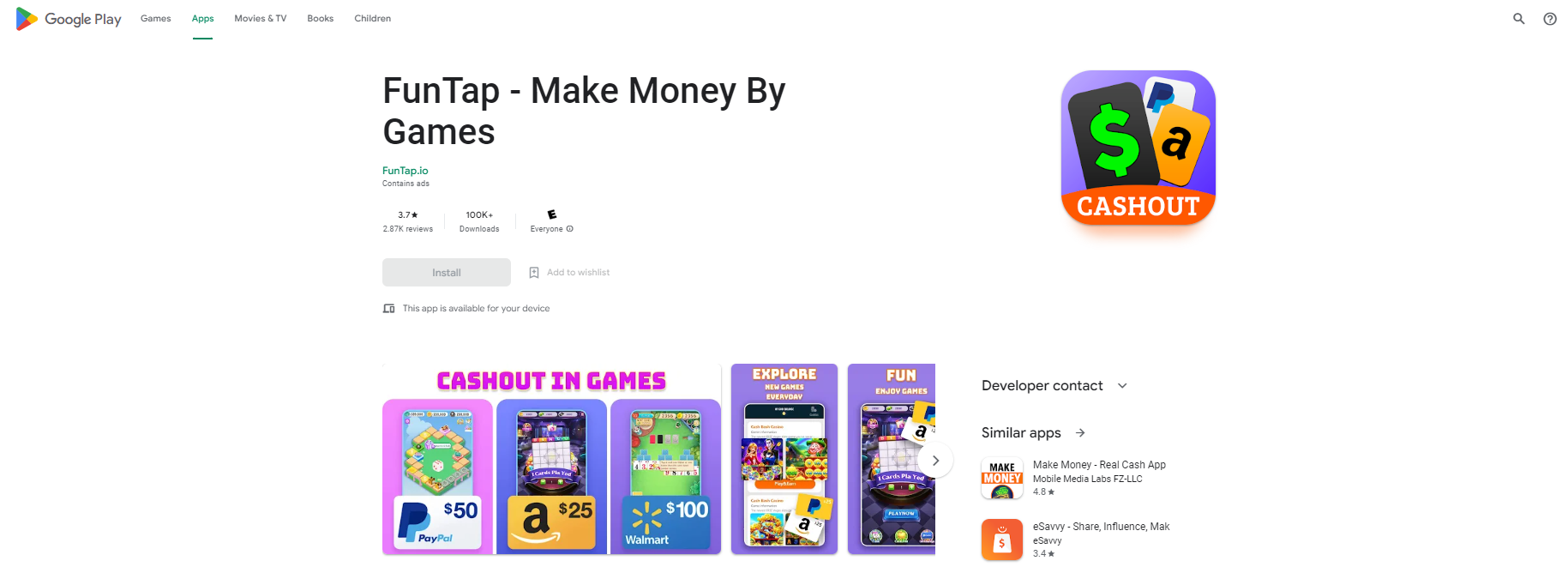 Fun tap app