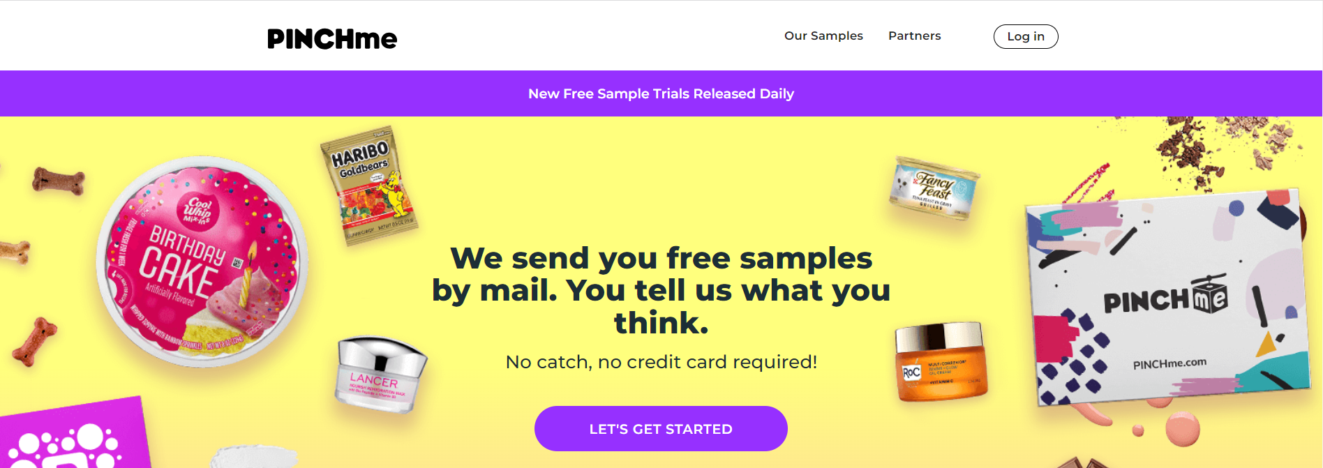 Pinch Me free samples