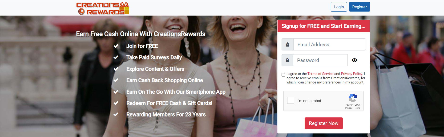 Creations rewards