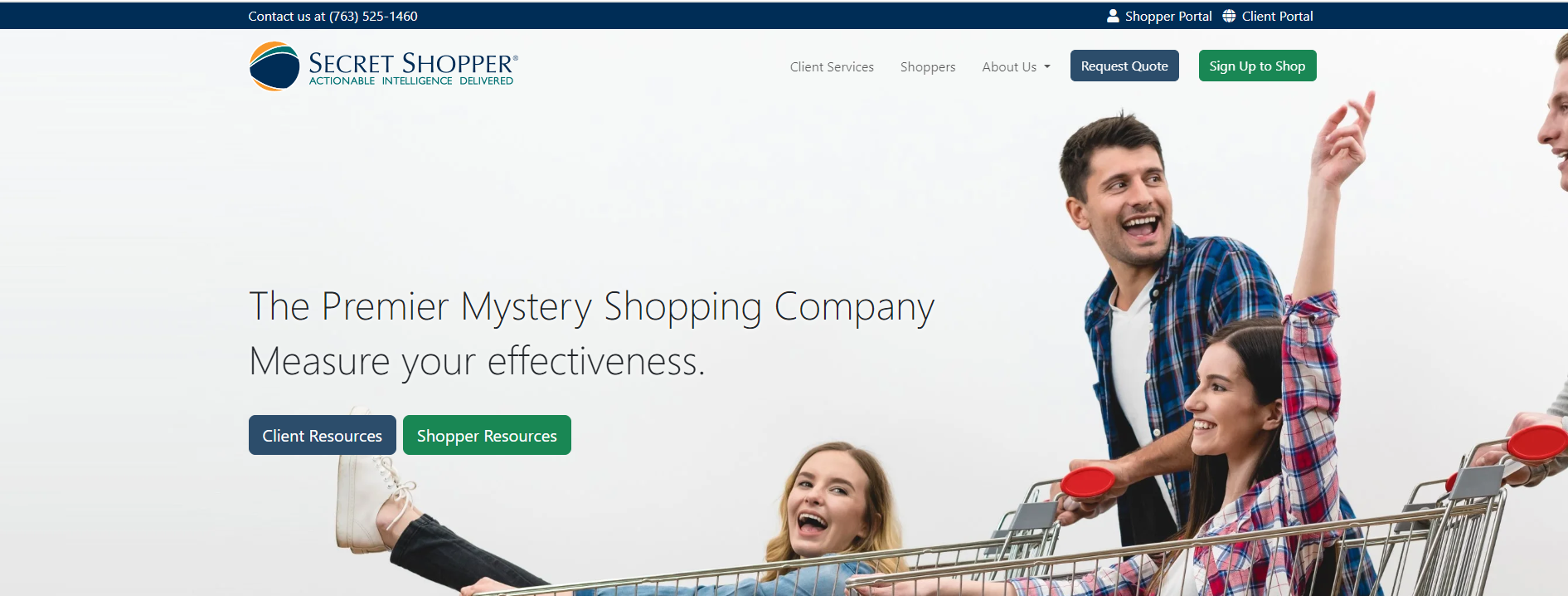 secret shopper homepage
