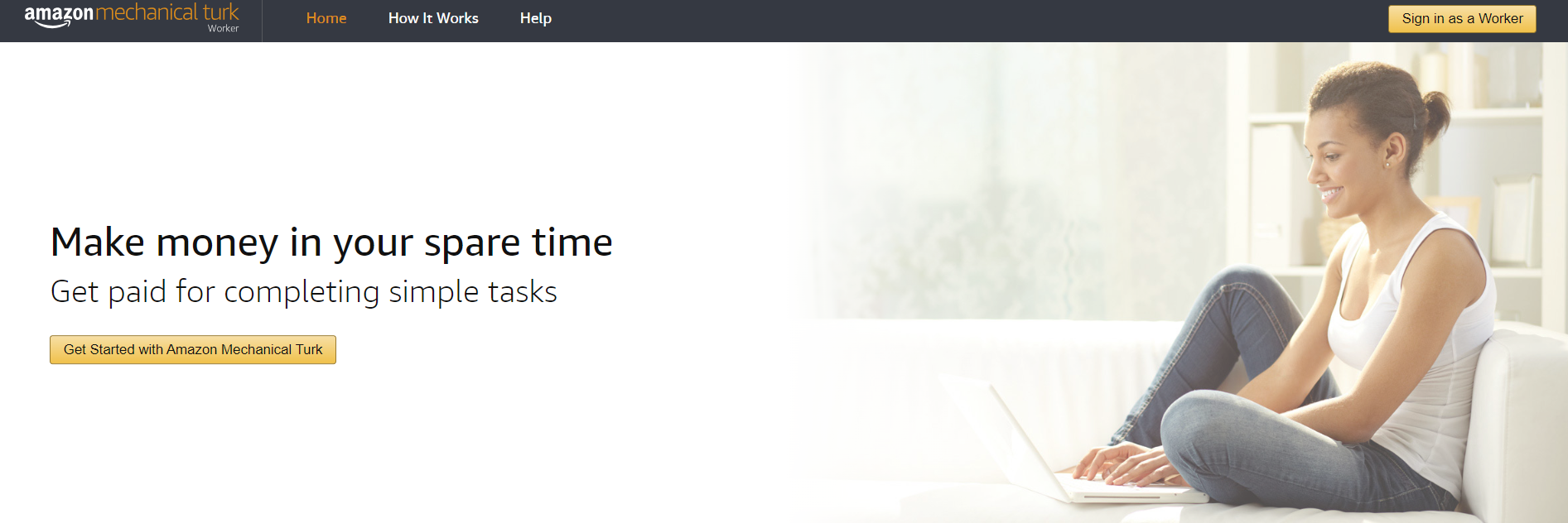 mturk homepage